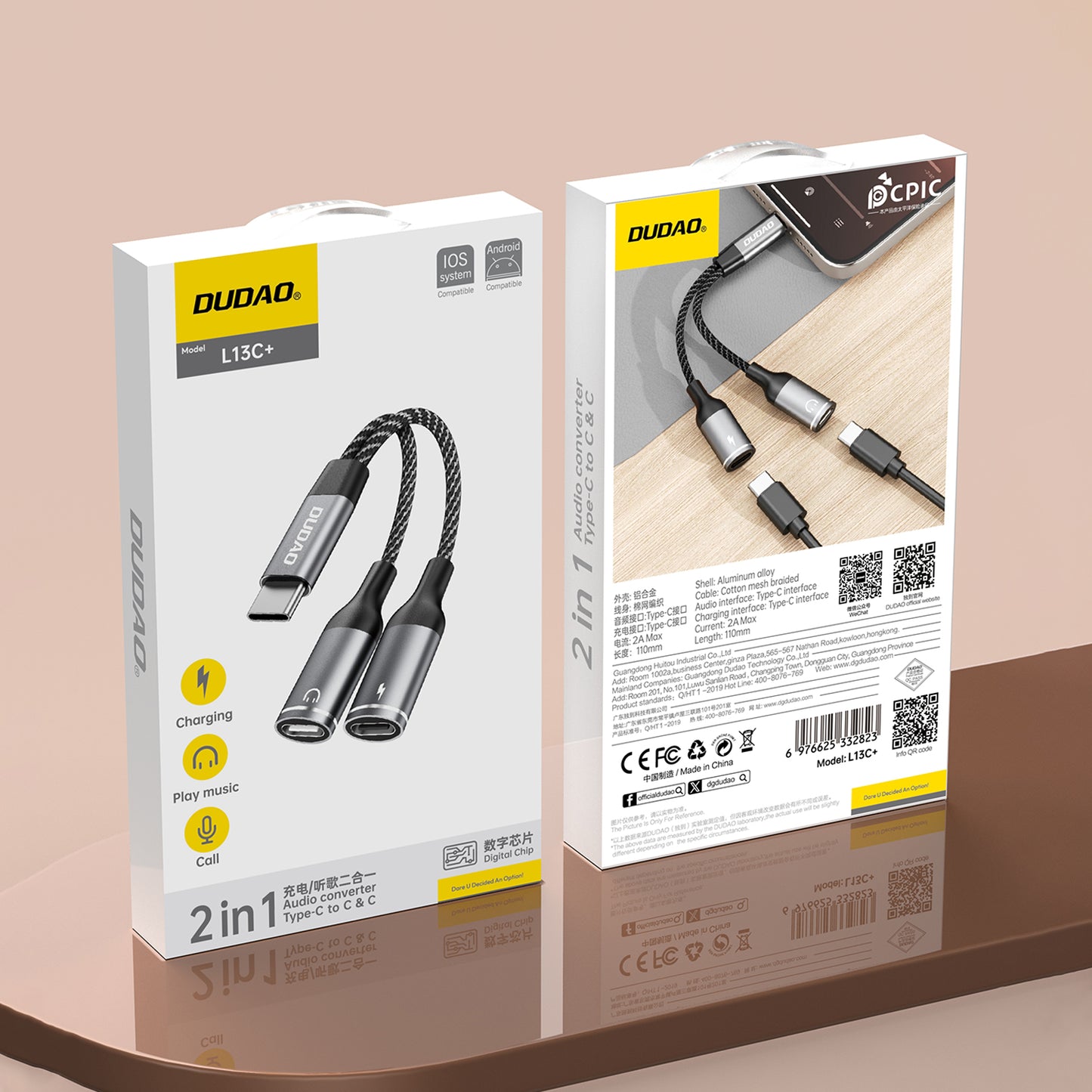 Power Connector Adapters – 2in1 USB-C splitter adapter for power - Carlat