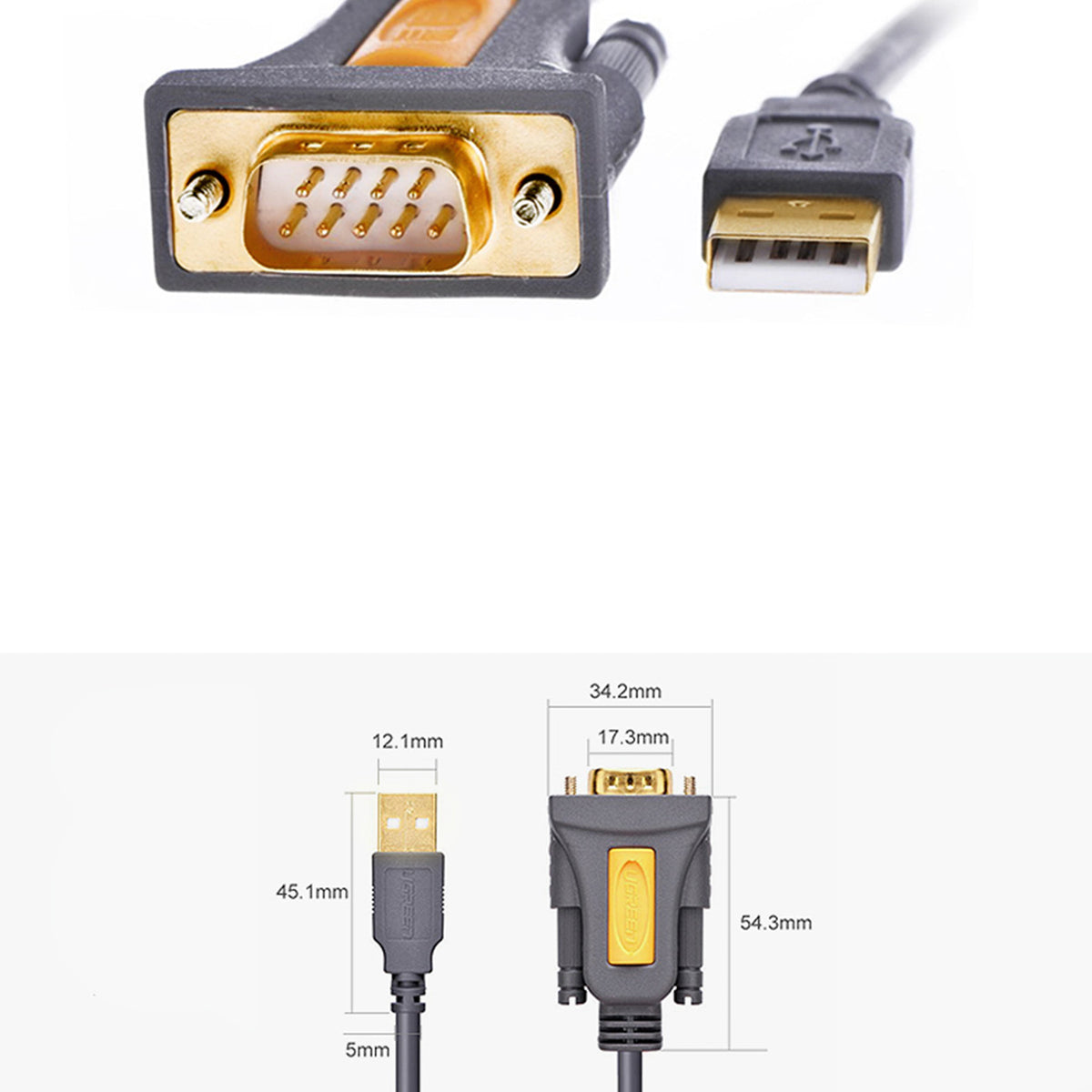 Power Connector Adapters – Adapter adapter cable USB-A - DB9 - Carlat