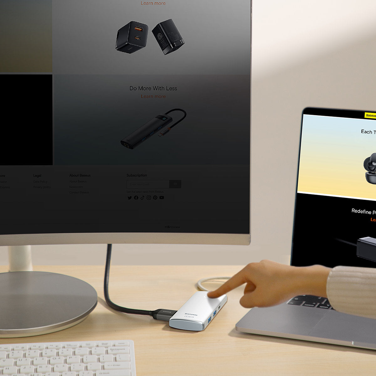 Power Connector Adapters – Multifunctional HUB Lite Series USB-C 2x - Carlat