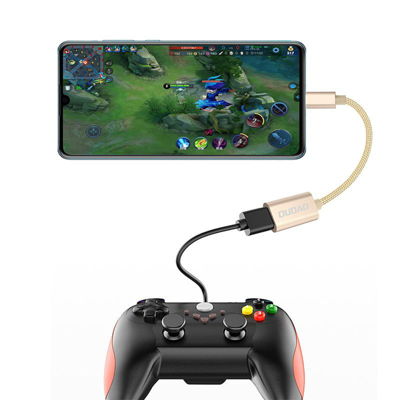 Power Connector Adapters – USB-C - USB-A adapter - gray - Carlat