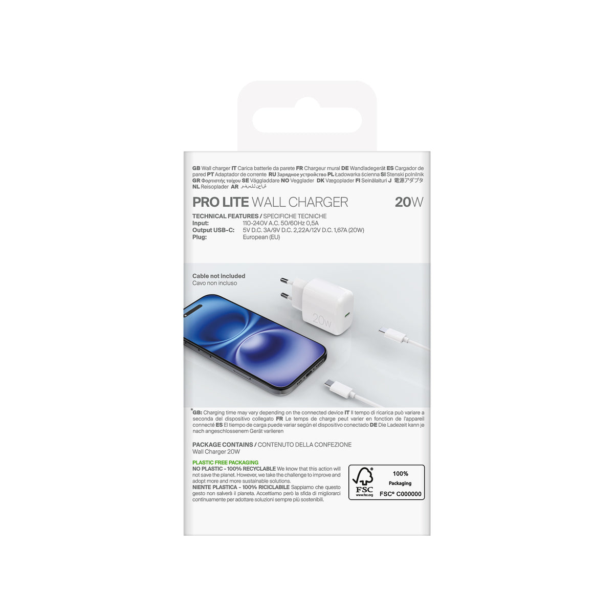 Power Supply Enclosures – PROLITE 20W USB-C mains charger - Carlat