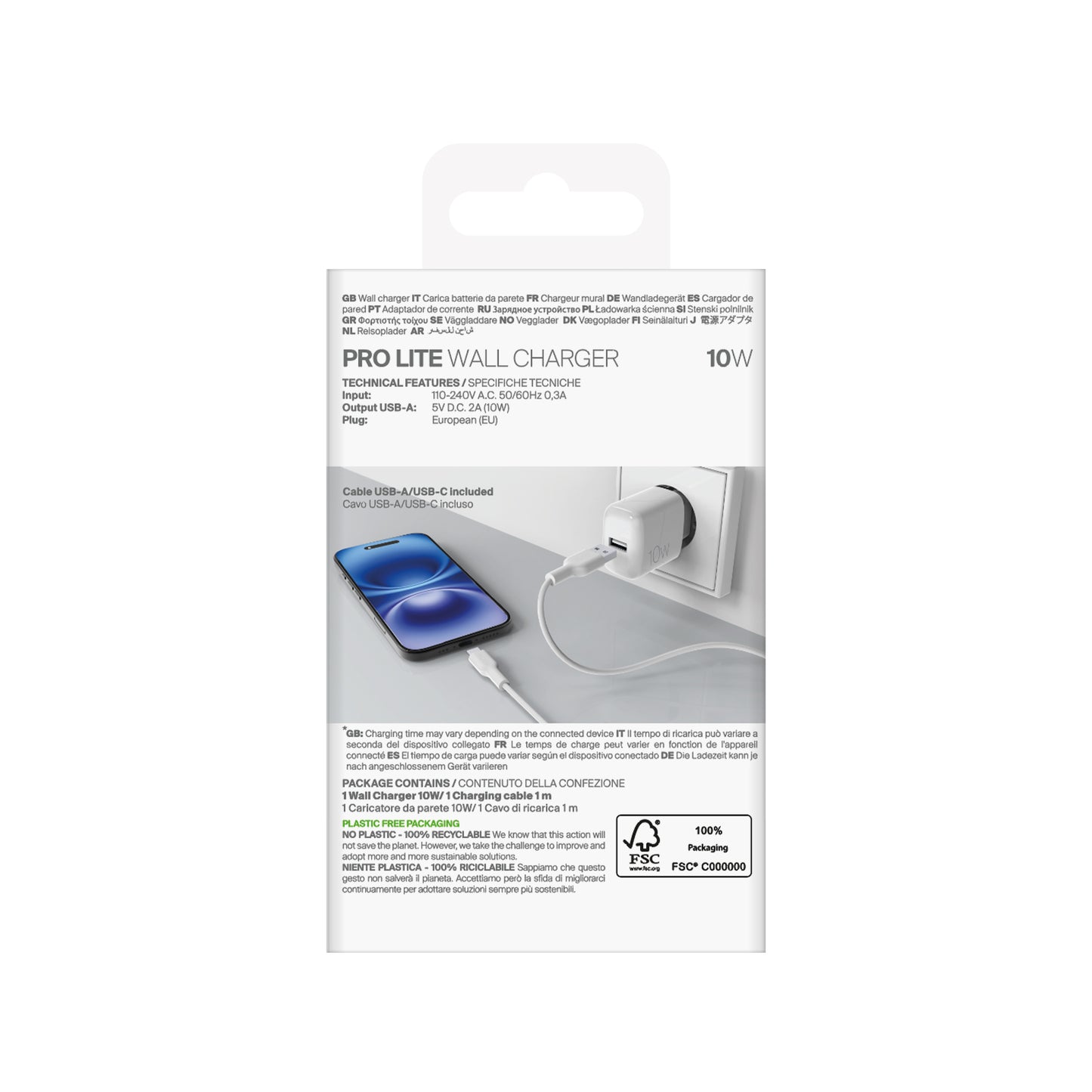 Power Supply Enclosures – USB-A PROLITE 10W wall charger with - Carlat