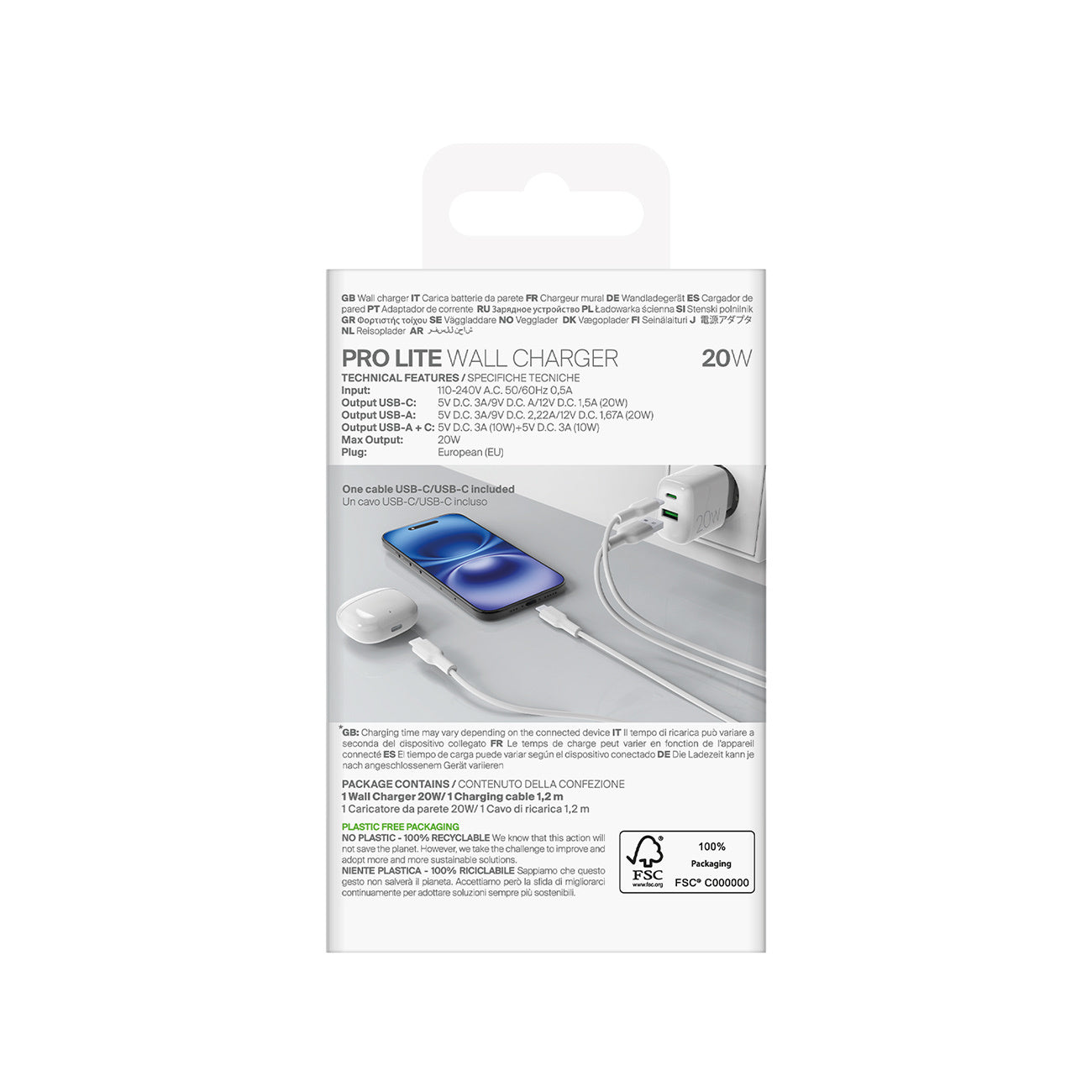 Power Supply Enclosures – USB-A USB-C 20W wall charger with - Carlat