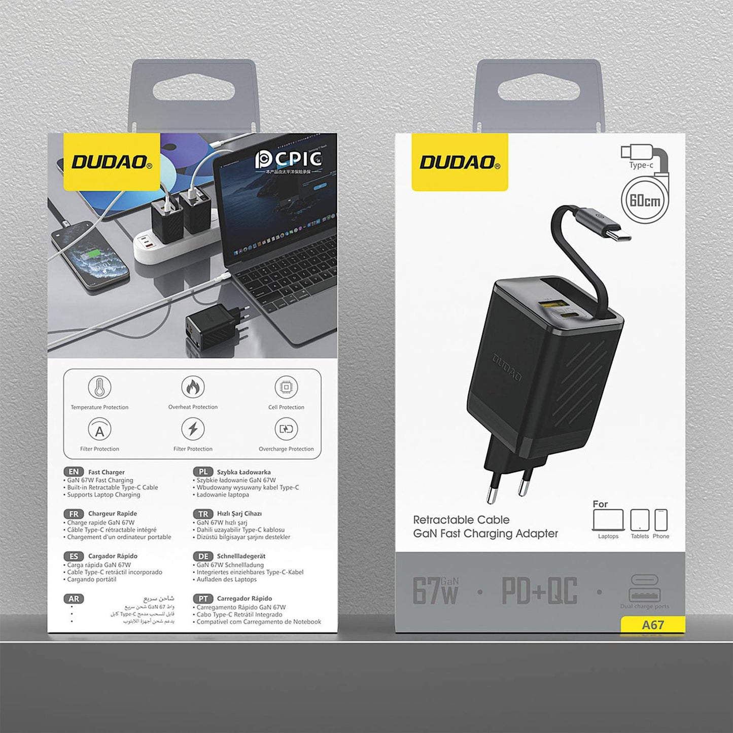 Power Supply Enclosures – USB-A USB-C GaN 67W wall charger - Carlat