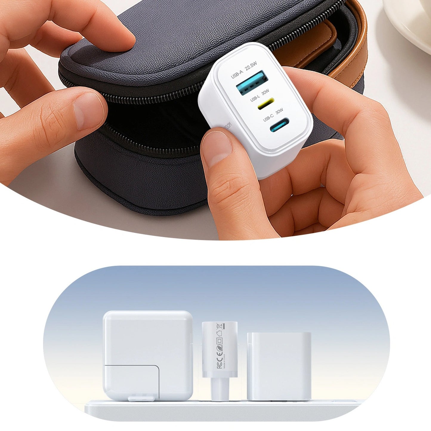 Power Supply Enclosures – USB-A USB-C USB-L JR-TG6 GaN 30W - Carlat