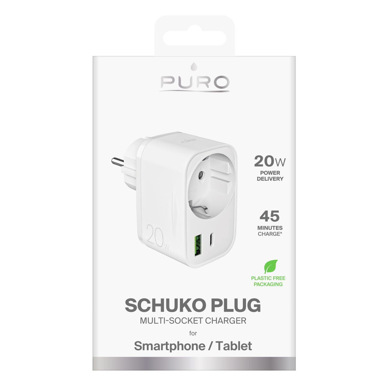 Power Supply Enclosures – USB-A USB-C mains charger with Schuko - Carlat