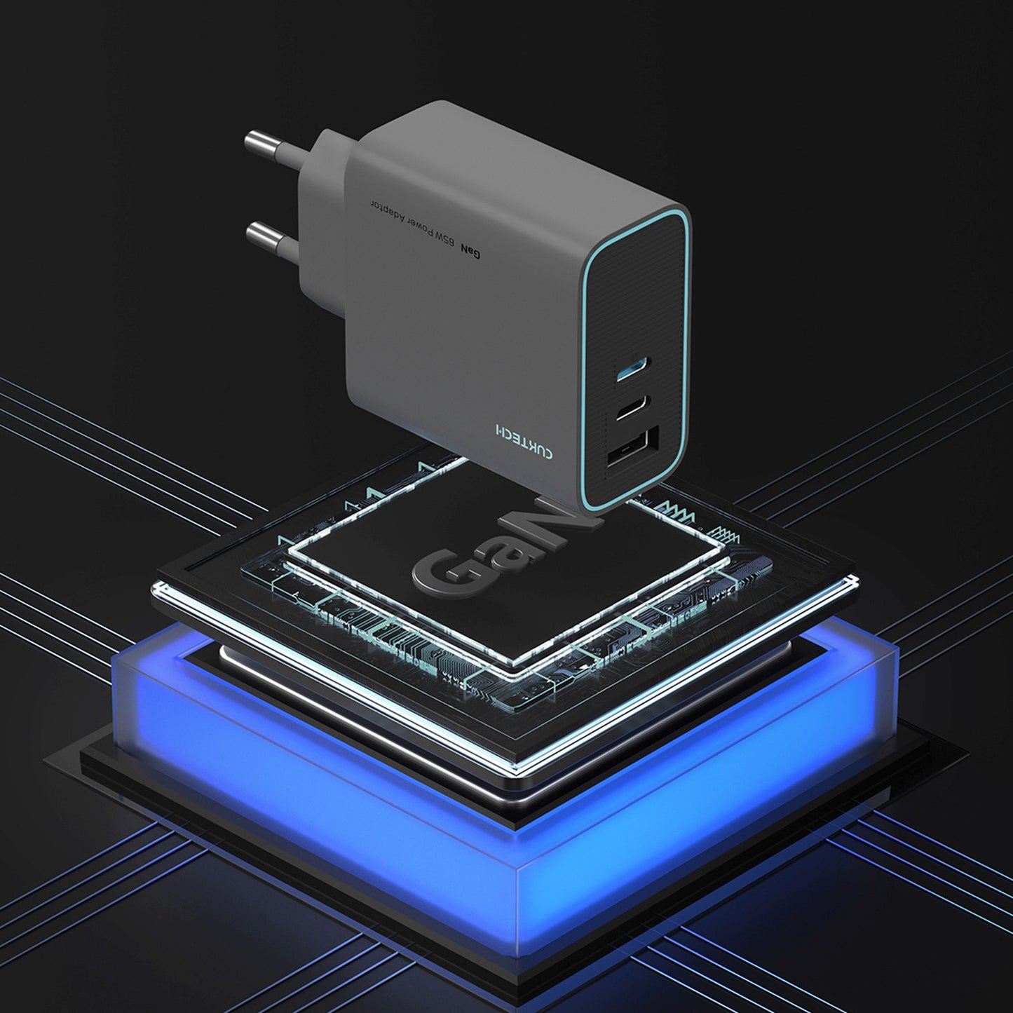 Power Supply Enclosures – USB-C USB-A GaN 65W wall charger - Carlat
