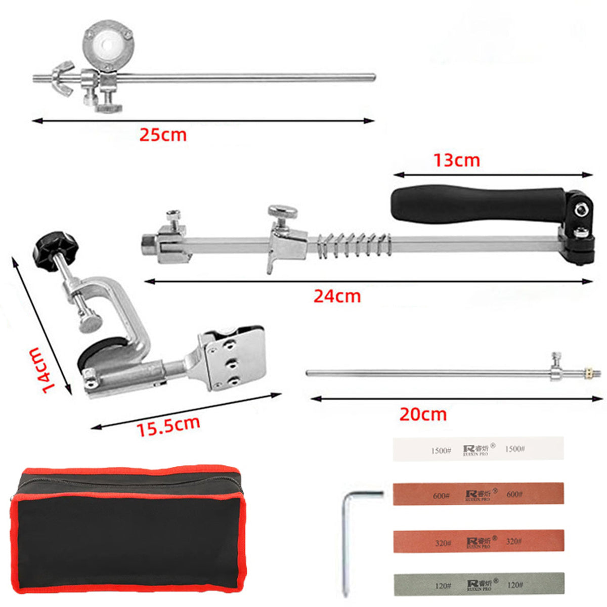 RTO Professional Knife Sharpener, Table-Top Sharpening Stone with 4 Stones - o692 – image 4