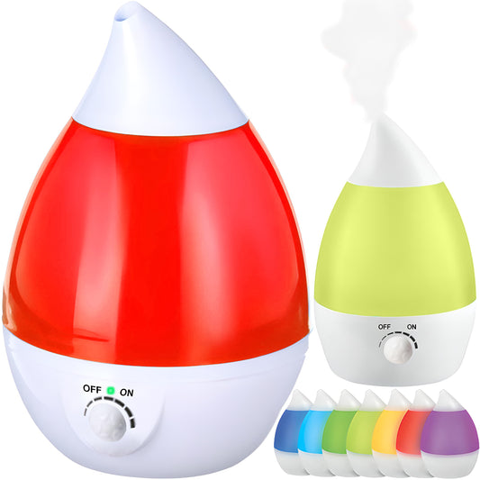 Quiet Air Humidifier with Diffuser, 7-Color LED Light, 25W, Ionizer, 2.6L - E683 - Carlat