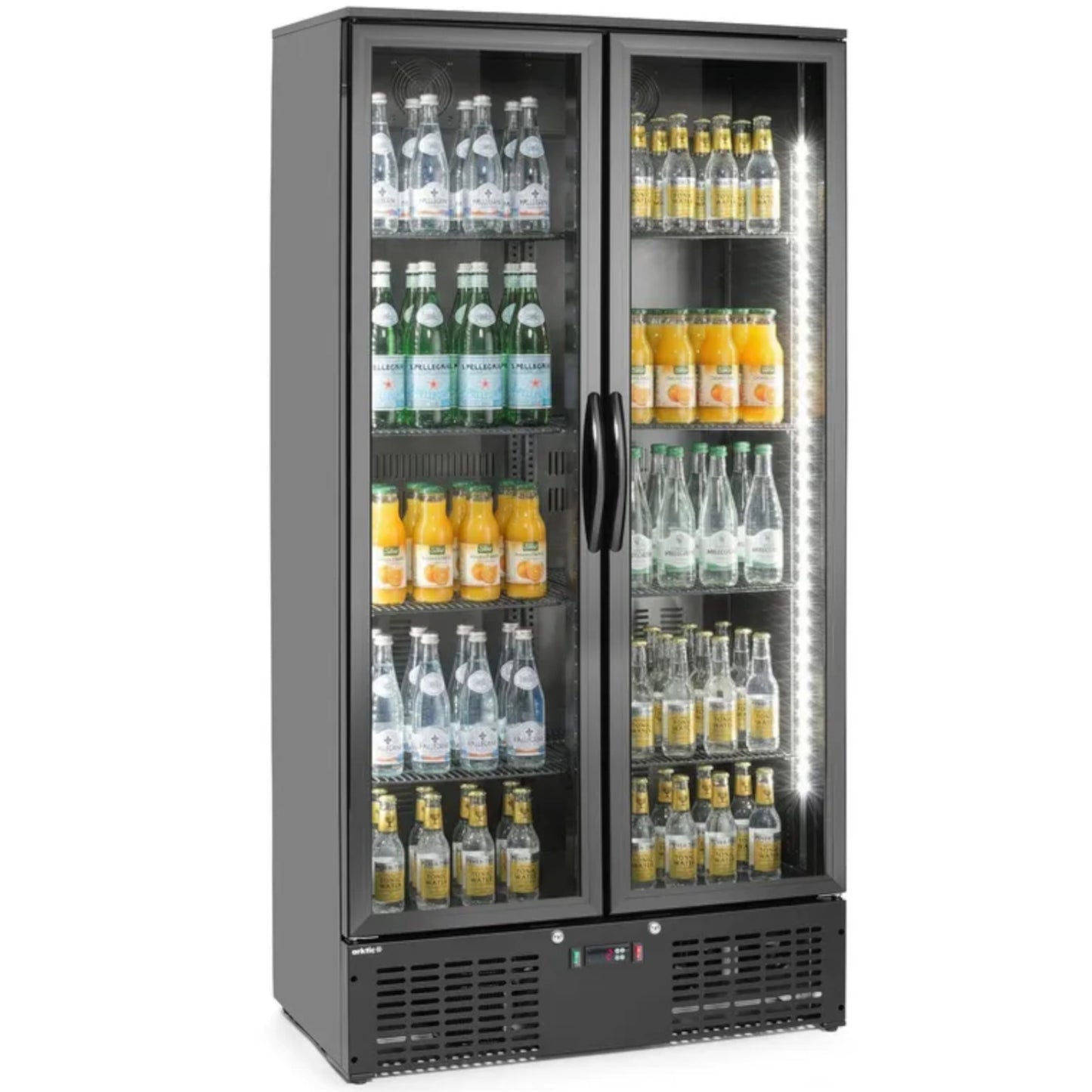 Refrigerator Accessories – 2-door bar fridge, 8 shelves, LED, 384 - Carlat