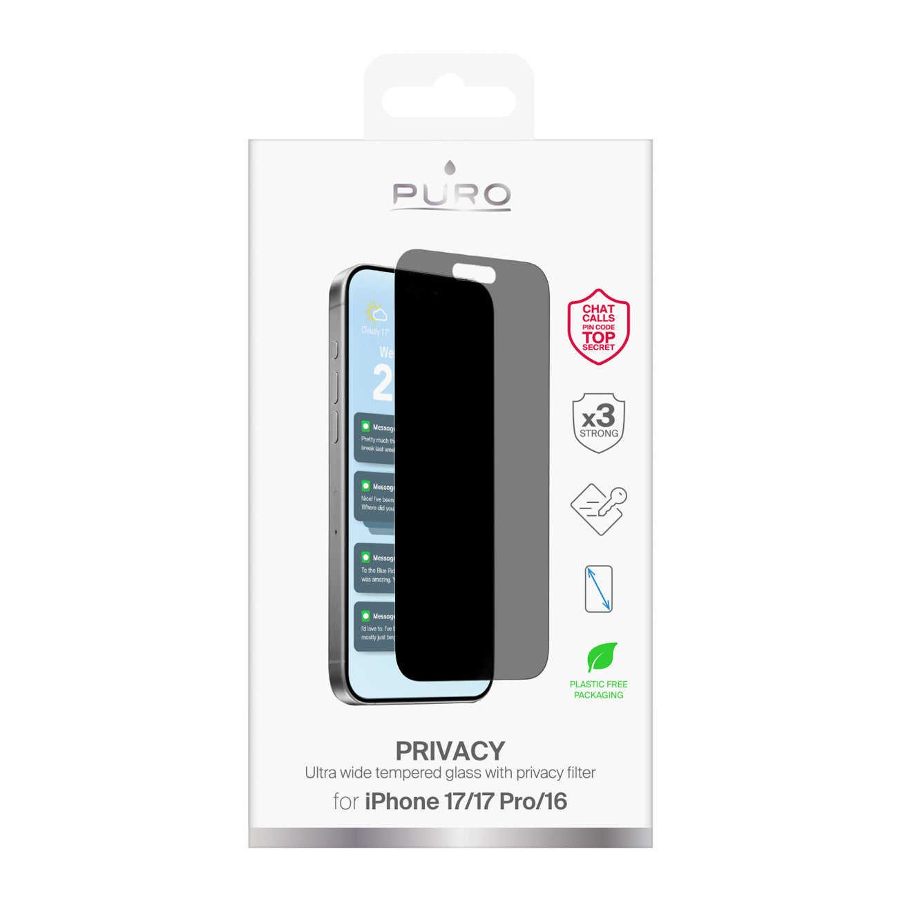 Retail Display Cases – Privacy Tempered Glass for iPhone 17 - Carlat