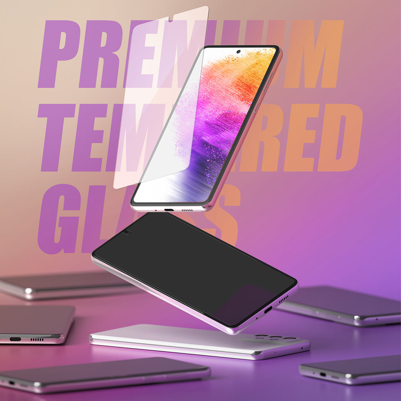Retail Display Cases – Tempered glass for Galaxy A73 5G - Carlat