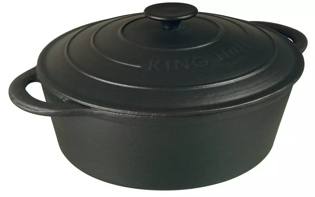 Roasting pans – Kinghoff 4.5-liter Cast Iron Roasting Pan - Carlat