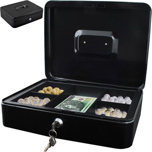Safes and lockers for money and – Large Black Money Box - Carlat