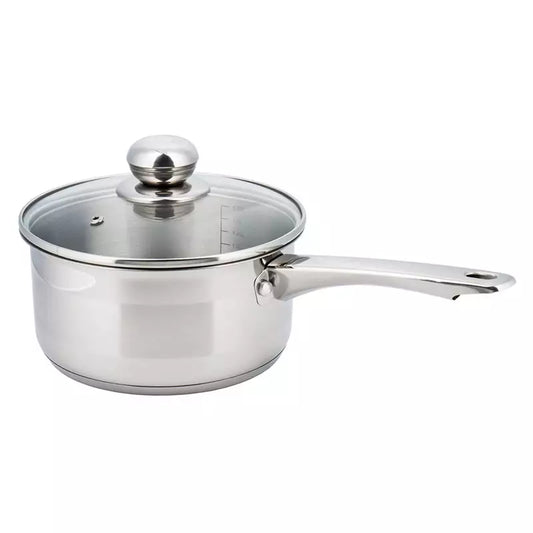 Saucepan with lid, steel, 12 cm diameter, 0.5 L, Kinghoff - Carlat