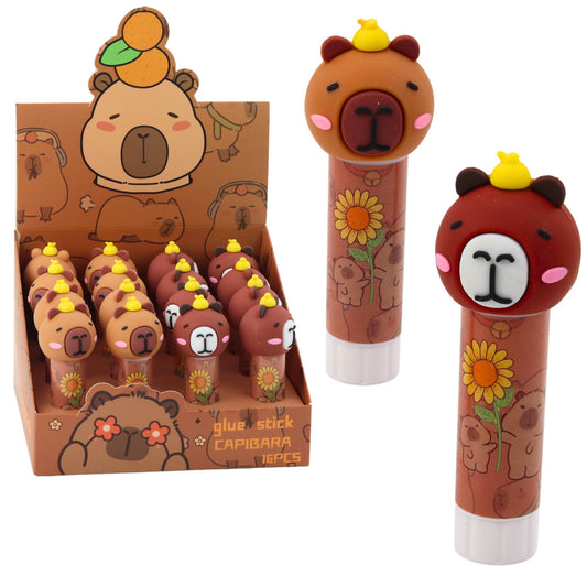 School – Kapibara Brown Glue Stick for School and Office Use - Carlat