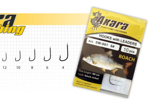 AKARA SW-001 with leash, size 6, pack of 10 pieces.