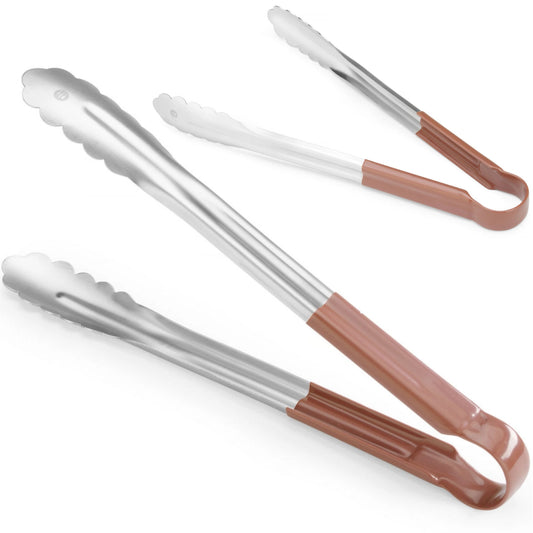 Serveware – HACCP food serving tongs 300 mm - brown - Carlat