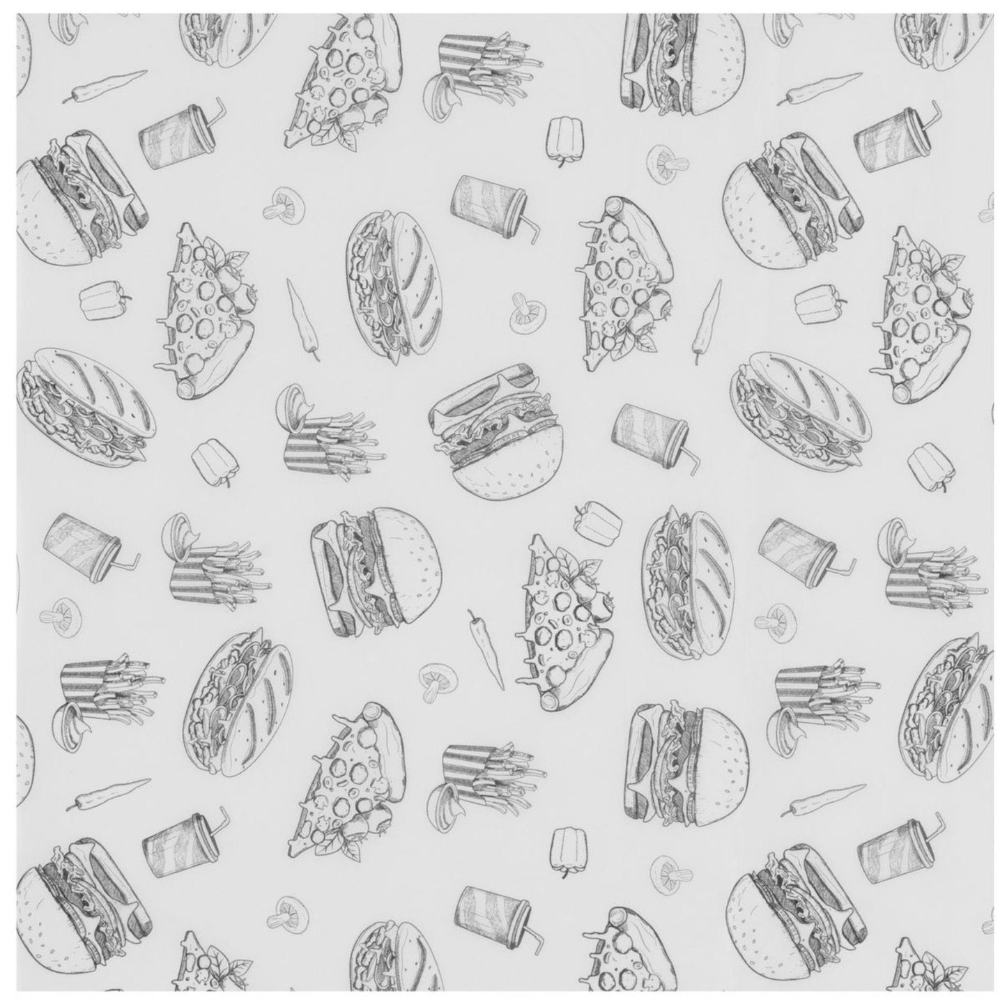 Serveware – Parchment paper for french fries snacks 30.5x30.5 cm - Carlat