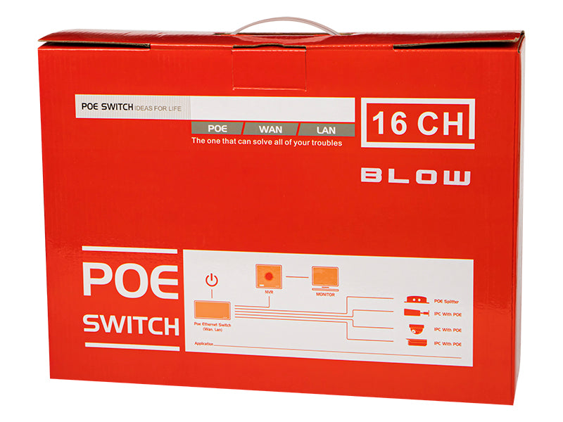 Service – 77-937# 16-Port PoE Switch, 240W, BL-SW18-16P, 2×1 Gb/s Uplink - Carlat