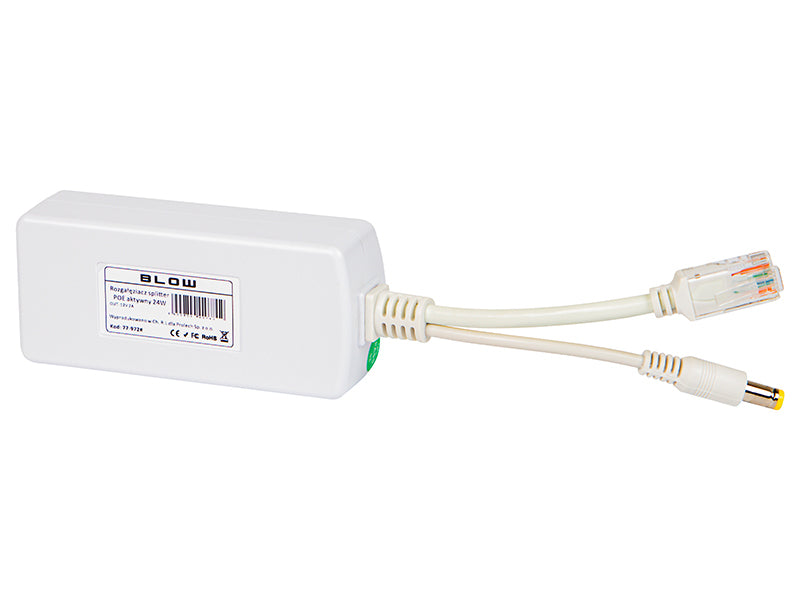 Service – 77-972# PoE Splitter, Active Splitter, 24W, 1000 Mbps, 12V/2A - Carlat
