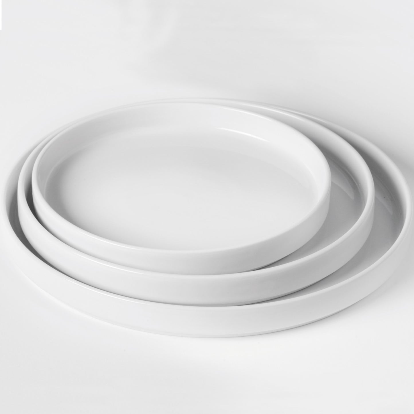 Serving Bowls – OSLO plate with high edge, white 200 - Carlat