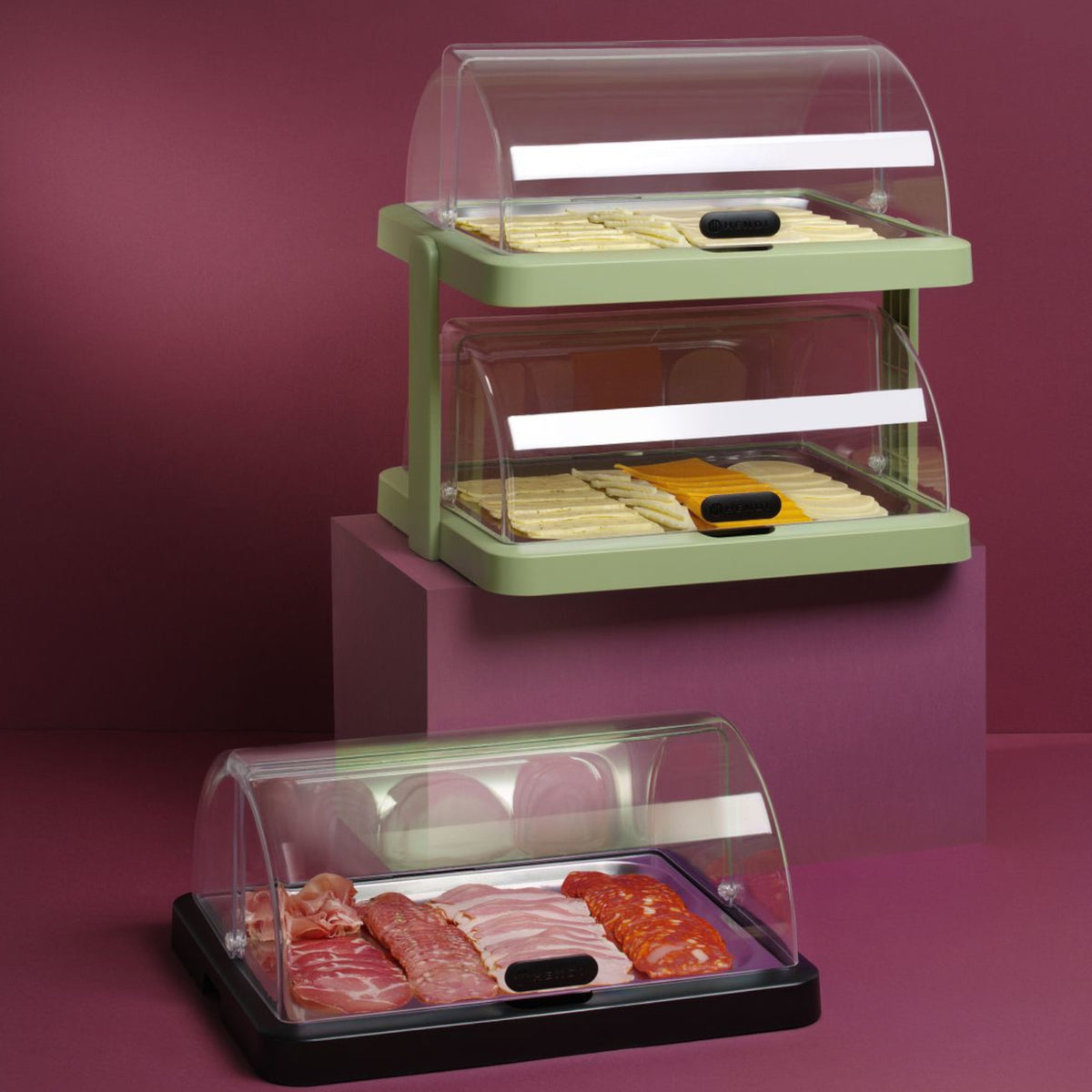 Serving Trays – Duo UNIQ double buffet cooling display with - Carlat
