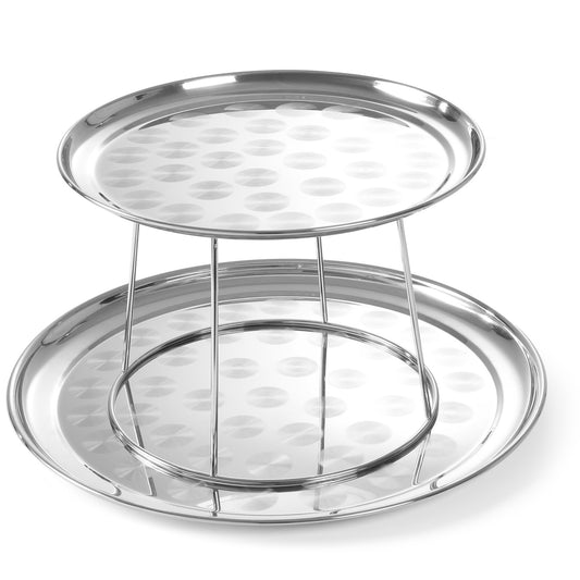 Serving Trays – Steel display platters with a base for - Carlat