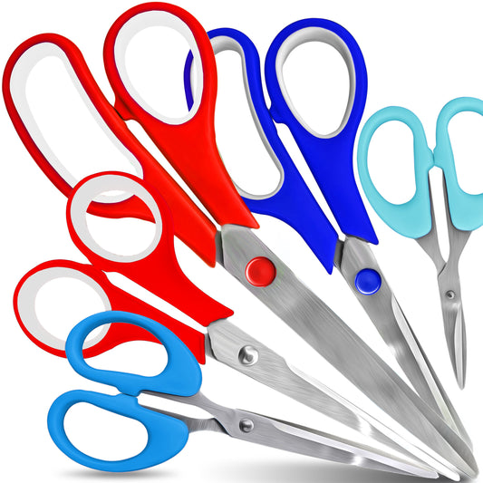 Set of 5 Multifunctional Tailoring and School Scissors - o389-1 - Carlat