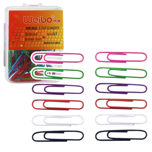 Set of Colorful Office Paper Clips, 30 mm, 40 pcs. - Carlat