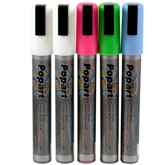 Signage – Whiteboard markers, tip 2-6mm, set of 5 pcs. - Carlat
