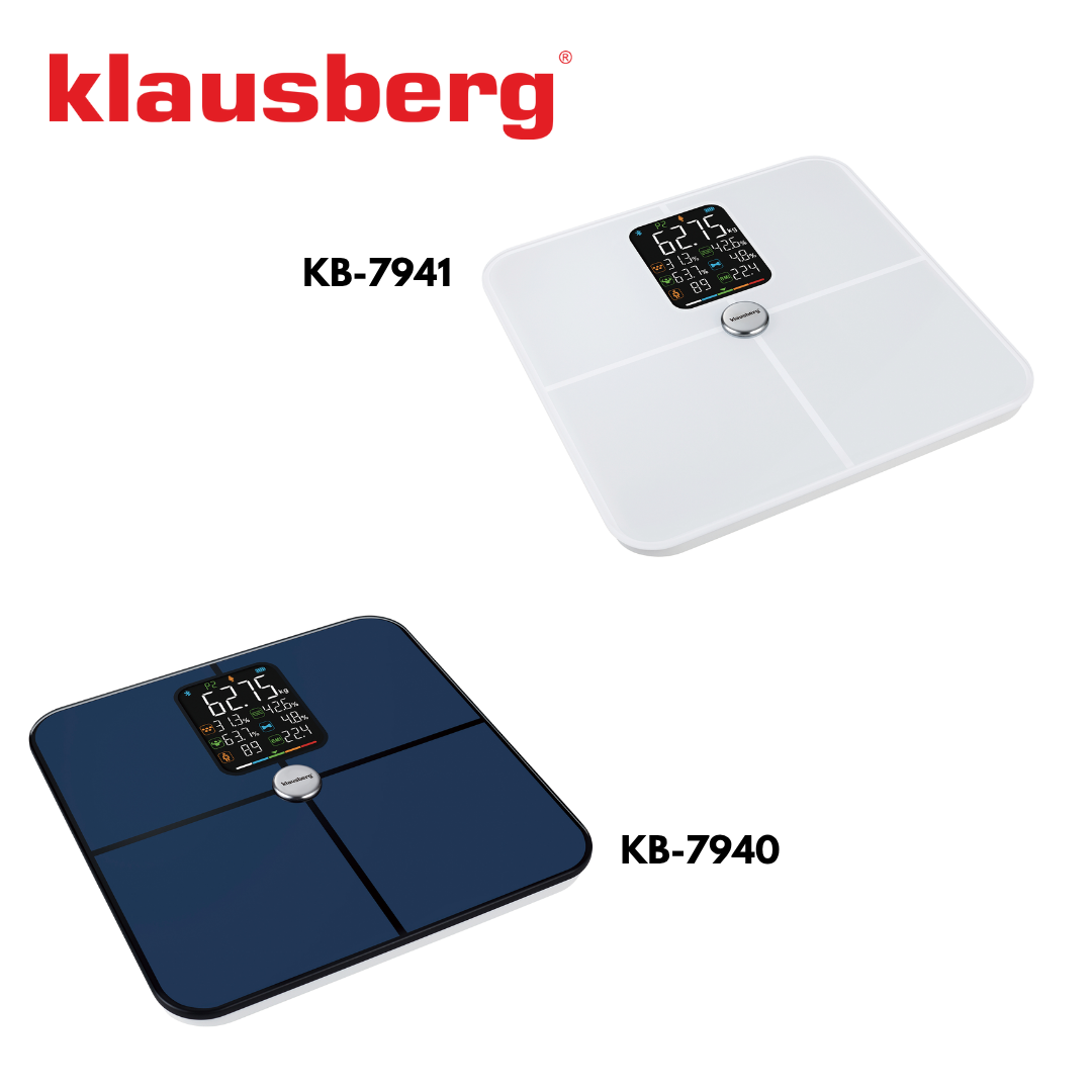 Klausberg Smart Bathroom Scale with Body Composition Analysis, 180 kg, Analytical, Smart – image 26