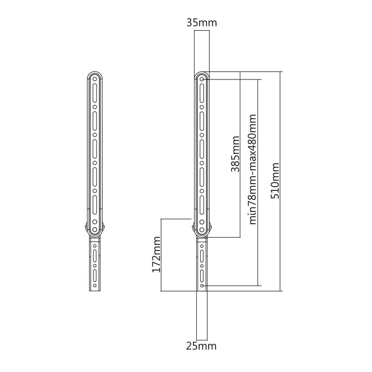 Speaker – Maclean Soundbar Mount / Hanger, max 15 kg, MC-912 - Carlat