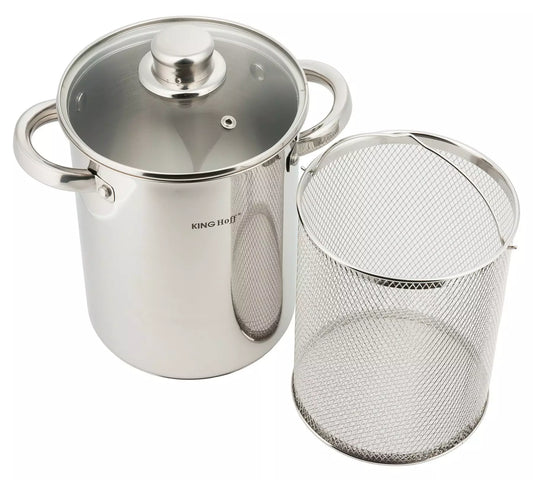 Special Pots – Asparagus pot, stainless steel, 16 cm diameter, Kinghoff - Carlat