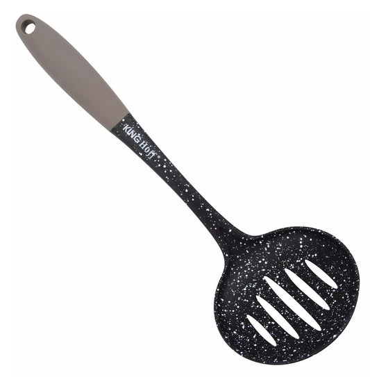 Spoons, tongs, and spatulas – Kinghoff Slotted Spoon with Marbled Finish - Carlat