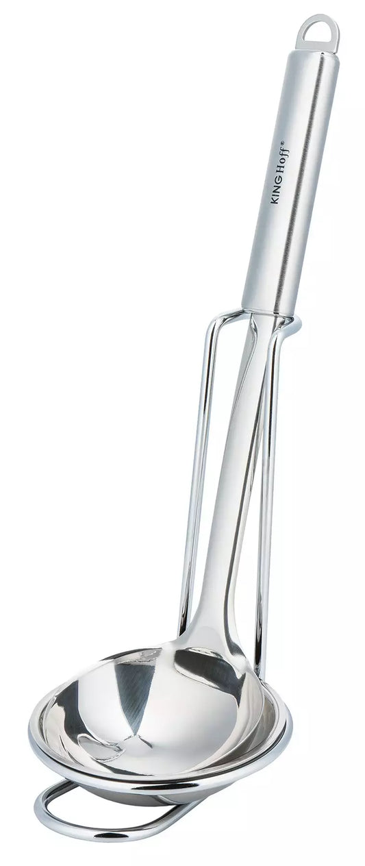 Spoons, tongs, and spatulas – Kitchen spoon with stand, Kinghoff steel - Carlat