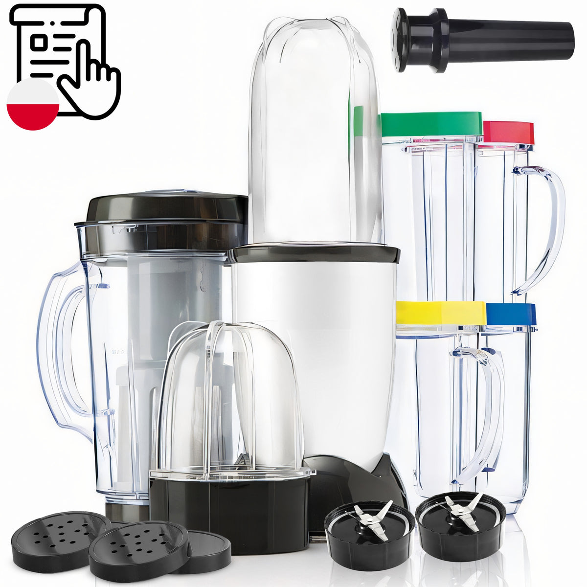 RTO Stand Mixer with Blender Jar and Juicer Function, 4 Cups, XXL Set - E606-1 – image 4