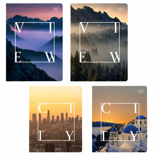 Stationery – A5 Grid Notebook, 80 Pages, Assorted Designs, INTERDRUK - Carlat