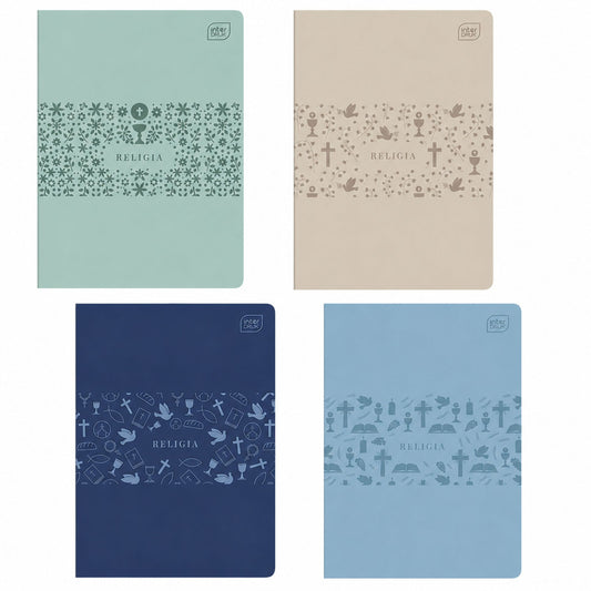 Stationery – A5 Notebook, Grid, 60 Pages, RELIGION, Assorted Designs, INTERDRUK - Carlat