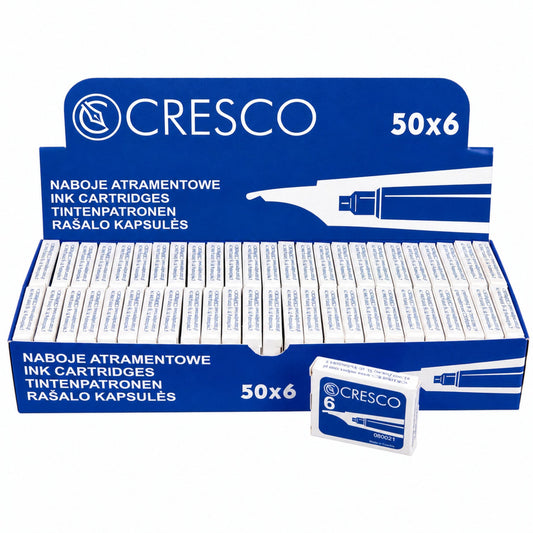 Stationery – Blue Fountain Pen Refills, 6-Pack, Cresco SADPEX - Carlat