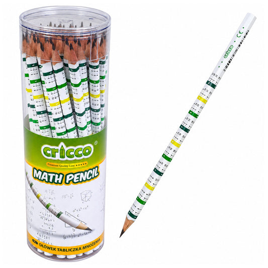 Stationery – CRICCO Triangular HB Pencil with Multiplication Table - Carlat