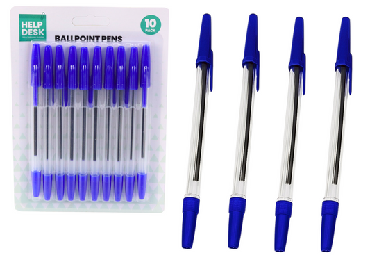 Stationery – Classic Blue Pen Set, 10-Piece - Carlat