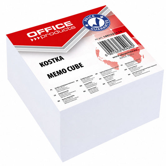 Stationery – OFFICE PRODUCTS Glued Cube, 85x85x40 mm, White - Carlat