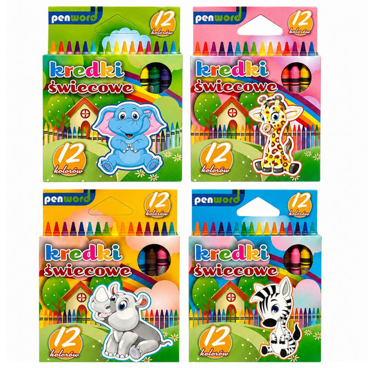 Stationery – PENWORD 12-Color Crayons - Carlat