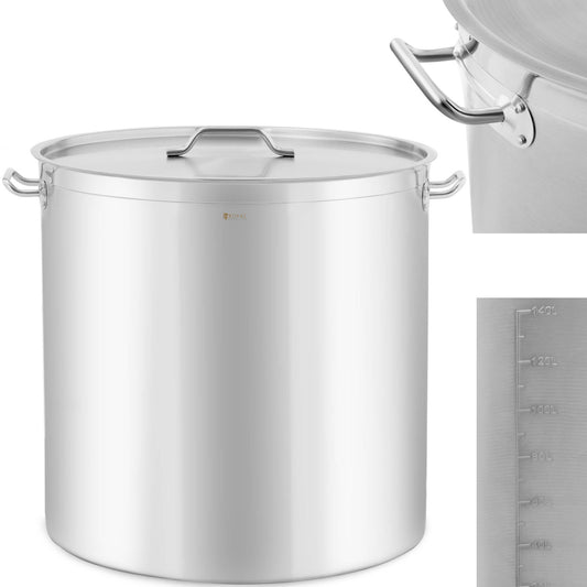 Stock Pots – Steel pot with a measuring cup lid - Carlat