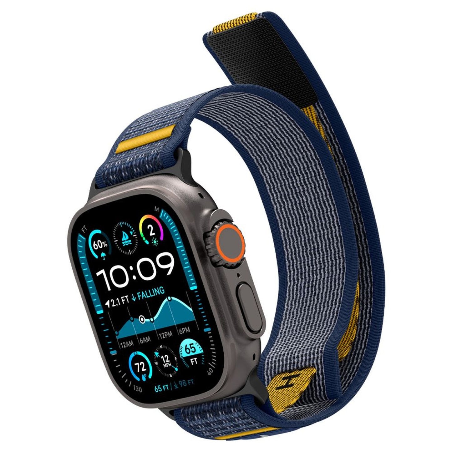 Strap for Apple Watch 44 / 45 / 46 / 49 mm - navy blue - Carlat