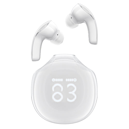 T9 Bluetooth 5.3 in-ear USB-C wireless headphones, white - Carlat