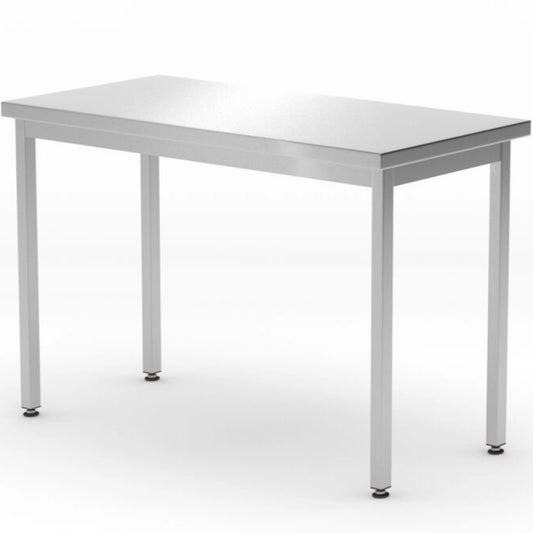 Tables – Central steel kitchen worktop table Budget Line 800 - Carlat
