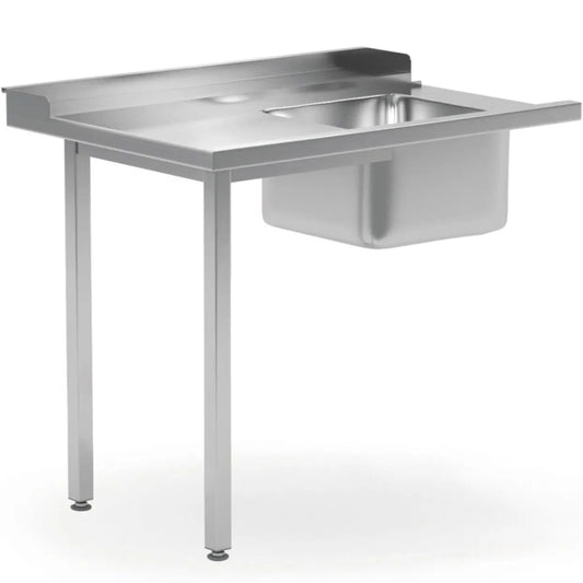 Tables – Dishwasher loading table with sink 1200 x 700 - Carlat