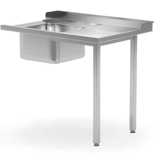 Tables – Dishwasher loading table with sink 1200 x 700 - Carlat